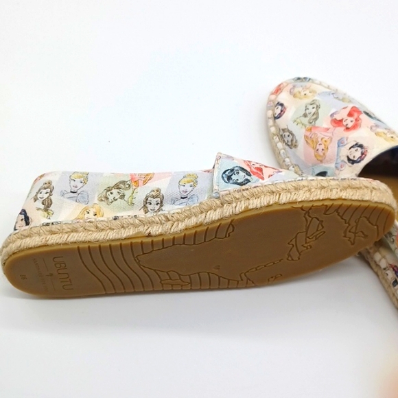 Disney Princess Pastel Portraits Ubuntu Espadrille Shoes Handmade SZ 8.5 NWOT - Picture 12 of 16